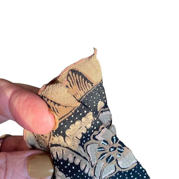 Extra large scarf wrap sarong in browns, tans, black 40 x 90 - Picture 5 of 8